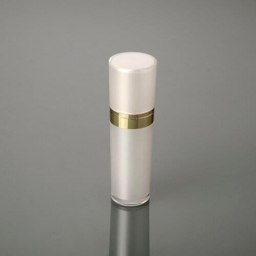 30ml pearl/gold white cone-shape acrylic bottle for serum/lotion/emulsion/foundation plastic bottle cosmetic bottle