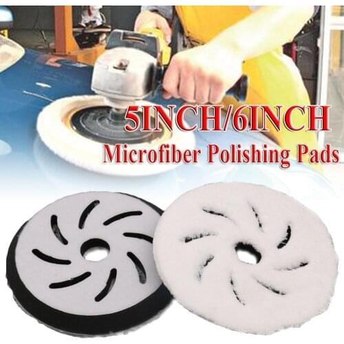 5/6Inch High Quality Auto Microfiber Polishing Cutting Pad Car Detailing Buffing Wheel Durable Sponge Polishing Pad Car Cleaning