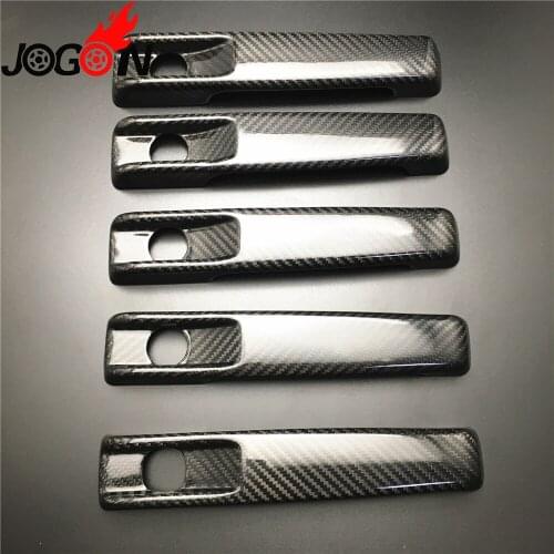 5pcs door handle for Mercedes Benz G Class W463 G55 G63 G500 G550 carbon fiber with high quaility