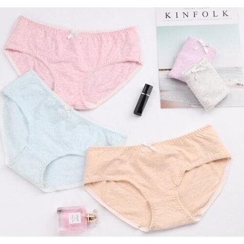 AIDEVER Womens Cotton Cute Japanese Lingerie Panties Fashion Soft Cozy Underwear Girls Breathable Pants Mid-Rise shorts Briefs