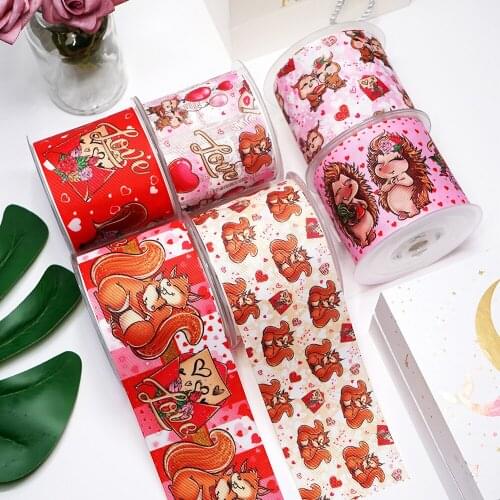 Squirrel And Hedgehog Printed Grosgrain Ribbon For Craft Supplies Sewing Accessories 5 Yard, Planar Resins Mold 10 Pieces. 48073