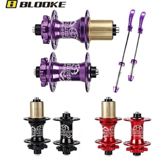 BLOOKE Hub B-DT350 Disc Brake MTB Mountain Bike Hub Bearing Bicycle Hub 32 Hole Red Purple Black 7-11 Speed