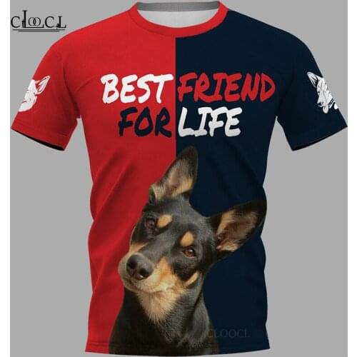 CLOOCL 2021 Newest Australian Kelpie 3D Printed Men T Shirt Harajuku Summer Short Sleeve Casual Unisex Tops Drop Shipping