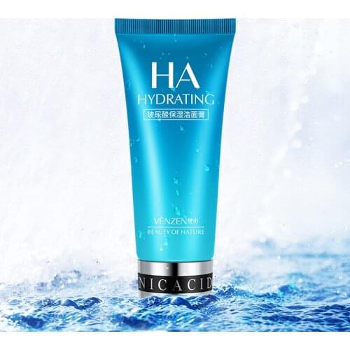 Hyaluronic Acid Moisturizing Facial Cleanser Deep Cleansing Foam Facial Oil control Moisturizing Cleanser Face Care