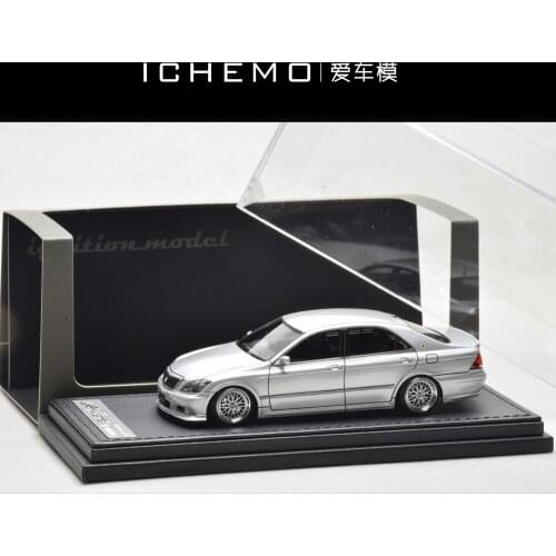 IG 1:43 Toyota Crown GRS180 3.5 Athlete Silver/BBS Collector Edition Metal Diecast Model Toy Gift