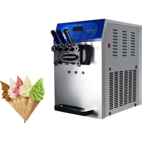 Commercial 3-flavor soft service ice cream machine frozen yogurt China Philippines Canada Australia