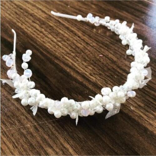 Handmade Crown bride Crown spring flowers baby shower dried flowers Mother 'S Crown birthday crown newborn custom design