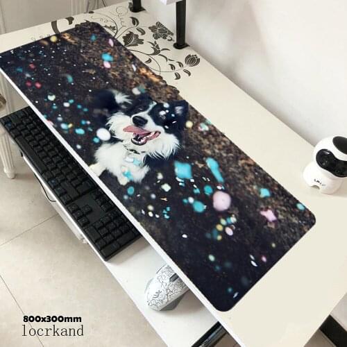 Dogs mousepad gamer hot sales 800x300x2mm gaming mouse pad Kawaii notebook accessories cute laptop padmouse ergonomic mat