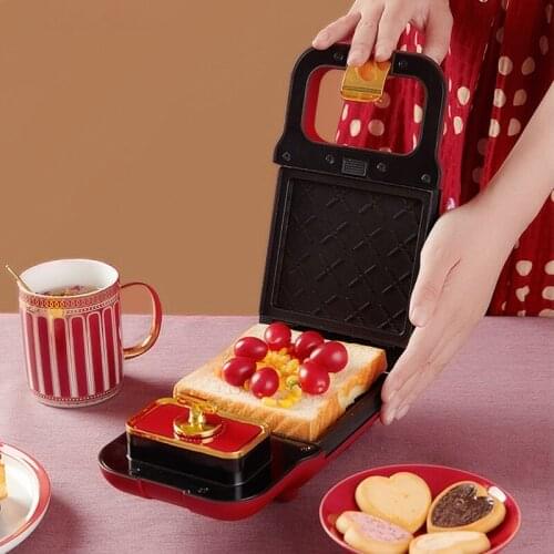 Sandwich machine breakfast light waffle machine household multifunctional toaster spit driver timing sandwich machine