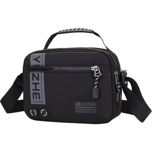Fashion Shoulder Bag For Men Waterproof Outdoor Crossbody Pouch Nylon Handbag Multi-Function Travel Messenger Bag Mens Bags