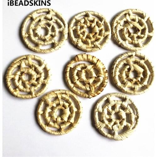 New arrival! 20pcs/lot 40mm or so Rattan annular-shape charm beads for Jewelry DIY (Design as shown)
