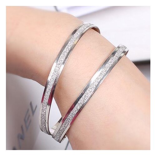 New Fashion Round Alloy Bracelet For Women Korean Pop Simple Matte Metal Girl Gift Temperament Jewelry Wholesale
