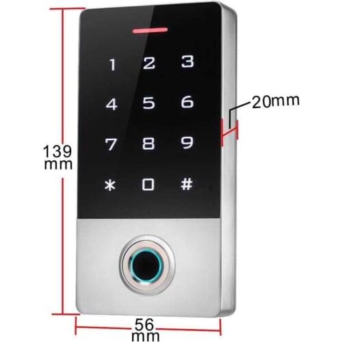 Fingerprint access control metal access outdoor waterproof access controller