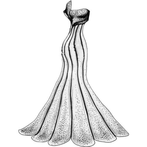 Cutting dies Lady gauze skirt metal crafts paper die-cutting /DIY embossing, Easter and New Year