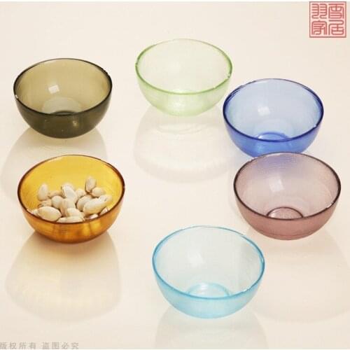 Special offer wholesale handmade stained glass bowl of fruit salad bowls of rice bowls