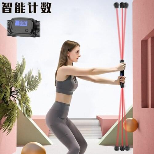 Gym Countable Fitness Rod Household Elastic Rod Removable Shake Rod Portable Fitness Equipment