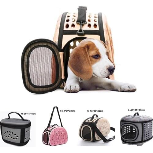 Outdoor Breathable Pet Bag Portable Pet EVA Shoulder Travel Bag Handbag Space Cats Dogs Backpack Folding Shoulder Bag Cats Dogs