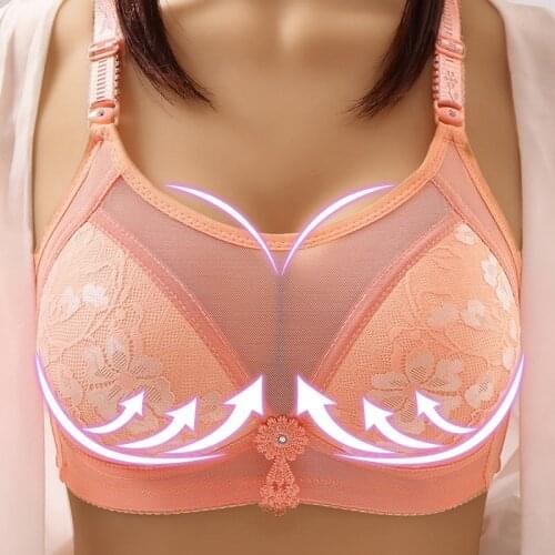 Women Plus Size Bras Anti-glare Breathable No Rims Large Size Seamless Lace Tube Top Comfortable Gathered High Quality Bra