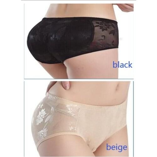 1 piece Womens Panties False Butt LIft Briefs No Trace Fake Ass Abundant Buttocks Underpants Pads Detachable Washable
