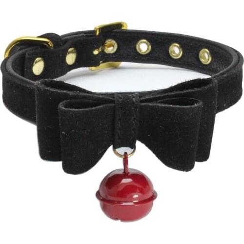 Woman PU Leather Punk Necklace Kittenplay Collar Cosplay Petplay Choker
