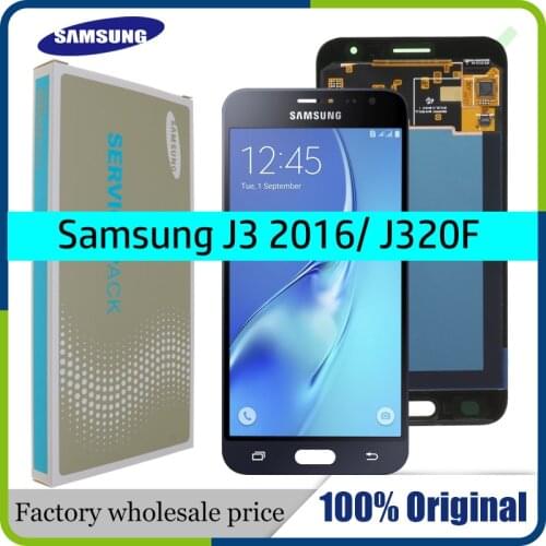 Grade AAA 5.0" LCD for SAMSUNG J3 2016 Display J320 J320F J320FN LCD Touch Screen Digitizer for SAMSUNG Galaxy J3 2016 Display