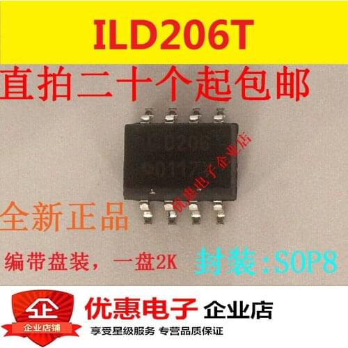 10PCS ILD206T D206 SMD SOP4 new original