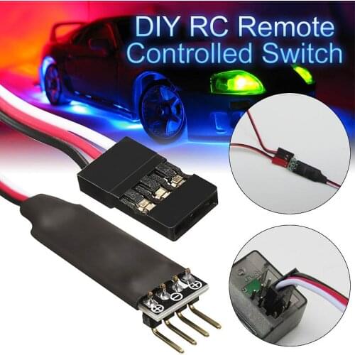 2 channel LED light control switch remote control switch system receiver line RC car truck car toy parts access