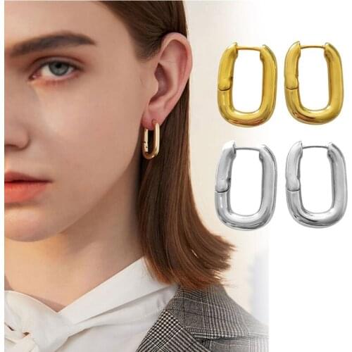 2021 New Large Retro Funky Chunky Dangle Acrylic Oval Geometric Earrings for Women Girls 2020 trend