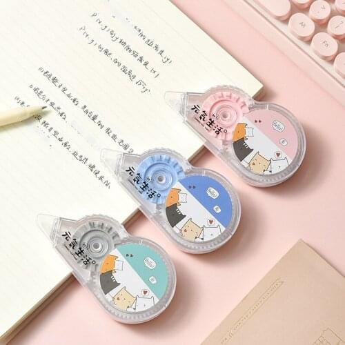 21 pcs/lot 20 Meter Kawaii Cute Little Cat Family White Out Corrector Correction Tape School Office Accessories Supplies