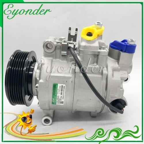 AC A/C Air Conditioning Compressor Cooling Pump for Audi A4 B6 B7 1.6 1.8 1.9 2.0 2.7 3.0 8E0260805BJ 8E0260805BP F0260805AC