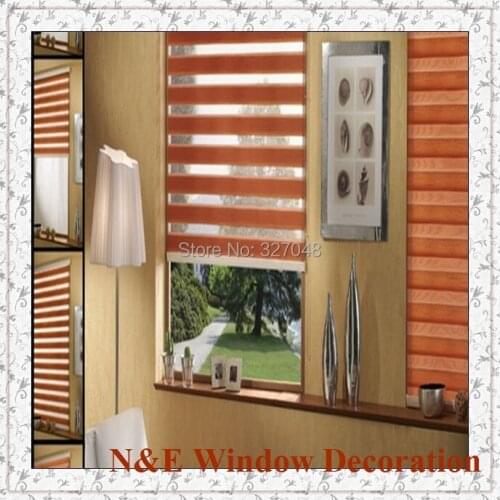 Free shipping Window blinds zebra roller blinds shades and window cotton curtain for living room