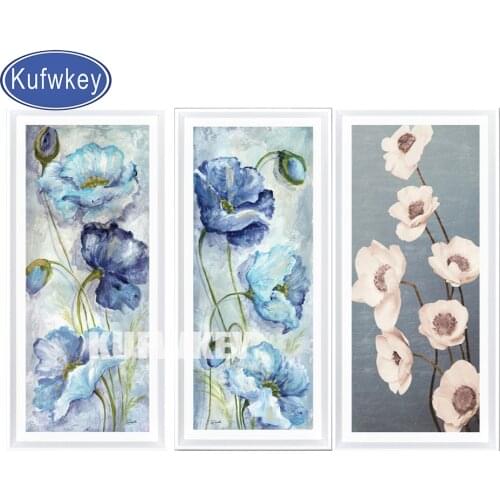 Large 5d Diamond Painting Beautiful Abstract Flowers Modern Simple Living Room Painting Bedroom Diamond Embroidery Home Decor