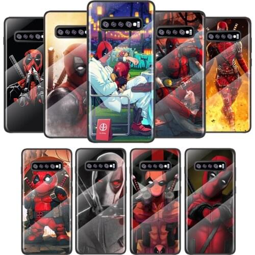 Marvel Deadpool For Samsung Galaxy S21 Ultra Plus 5G M51 M31 M21 Tempered Glass Cover Shell Luxury Phone Case
