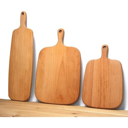 Wooden Cutting Board Kitchen Chopping Block Wood Cake Sushi Plate Serving Trays Bread Fruit Pizza Tray Baking Tool S2017506