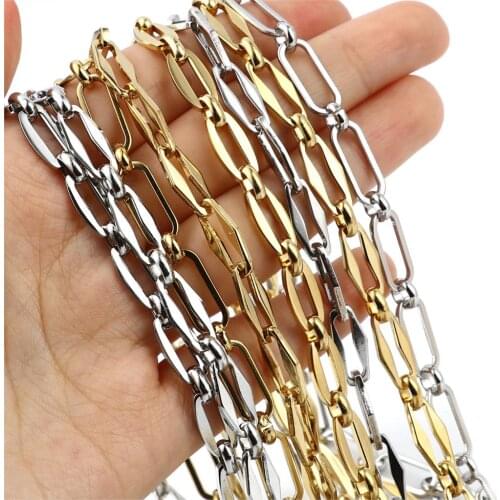 DoreenBeads Punk Style Stainless Steel Jewelry Necklace Bracelets Set Gold/Silver Color For Women Party Jewelry,1Set (2PCs/Set)