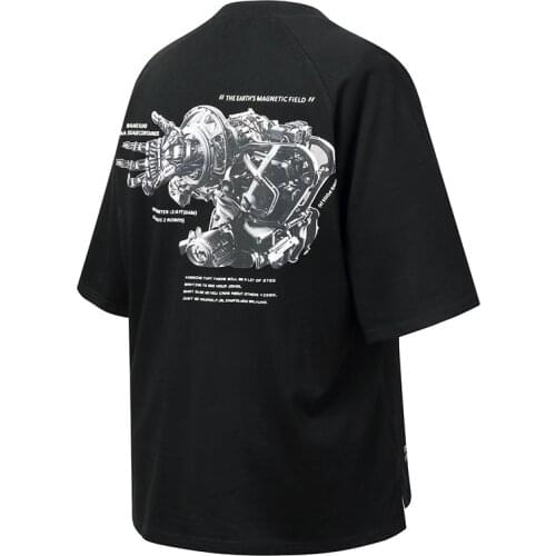WHYWORKS 2021SS Mens Techwear Graphic T-Shirt "Cyborg Machine" Graphic Tees Harajuku Streetwear Fashion