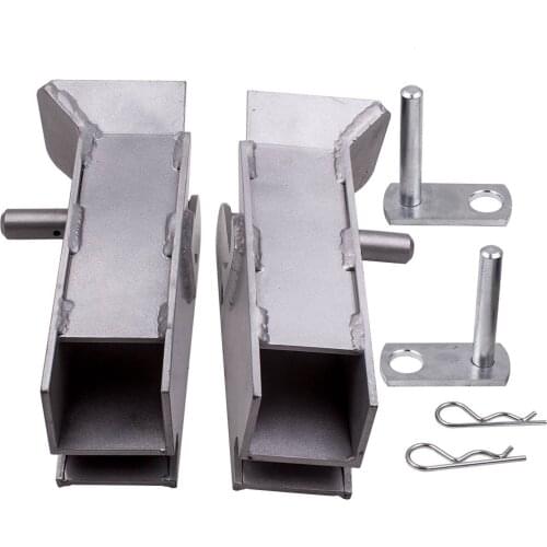 Snow Plow Mount Pocket Driver & Passenger Side Kit For 1304406 1304407 Silver