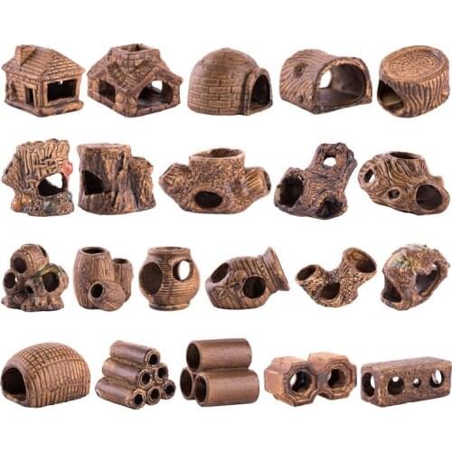 Aquarium Ceramic Crafts Decoration Fish Tank Shrimp Tank Dodging House Spawning Fish Hiding Landscaping Decor Accessories