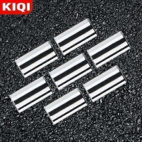 KIQI ABS Chrome Car Window Switch Decorative Sequins Lifter Dedicated Sticker for Peugeot 208 E-208 E208 2013 - 2021 Accessories