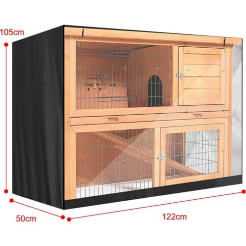 Rabbit Cage Dust Cover Rabbit Hutch Waterproof Cover 122*50*105CM Pet House Protective Cover Furniture Cover