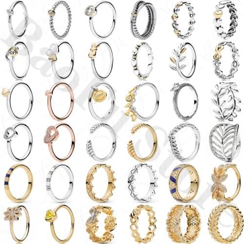 Genuine 925 Sterling Silver Ring Magic Floating Box Love Crown Vortex Ring Suitable For Original Charm Female Fashion Jewelry