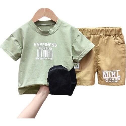 New Summer Baby Girl Clothes Children Boys Cotton Casual T-Shirt Shorts 2Pcs/Sets Toddler Sport Costume Outfits Kids Tracksuits