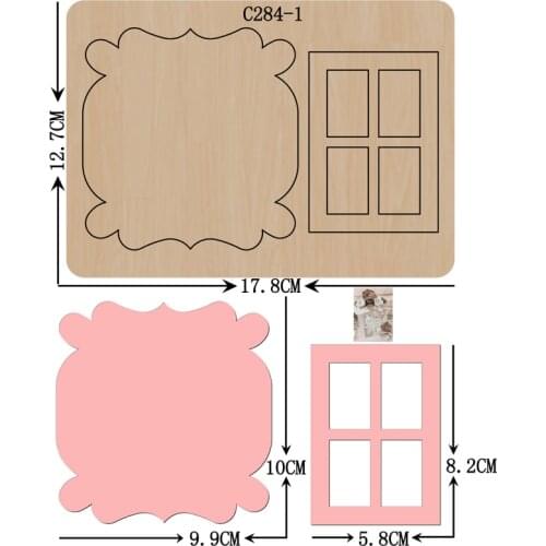 New Lantern Wooden die Scrapbooking C-284-1-0 Cutting Dies for common die cutting machines on the market