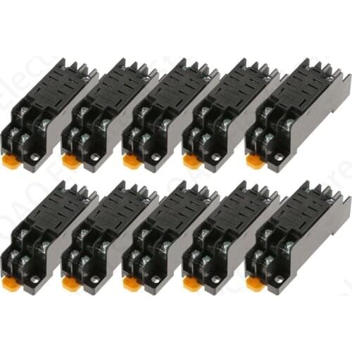 Lot 10pcs Omron PTF08A PTF-08A Mini Relay Socket Base For LY2NJ JQX-13F