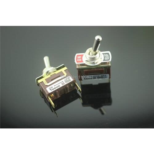 Toowei Switch Toggle Switch 2pins ON-OFF Solder Terminal 15A 250VAC 20A 125VAC 2Pieces Free Shipping