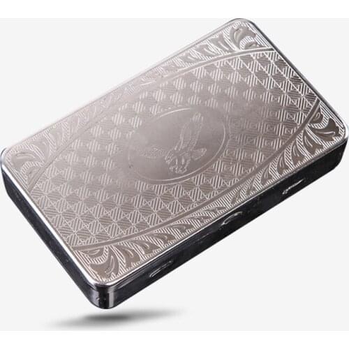 Portable Pipe Tobacco Box Moisturizing Tobacco Box Multi function ultra-thin Metal Hand-rolled Cigarettes Accessories