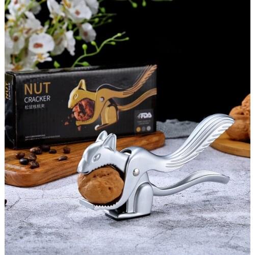Squirrel Shape Almond Nut Pecan Nuts Nutcracker Nut Opener Sheller Kitchen Tool Hazelnut Walnut Pliers Sheller Clip Clamp Plier