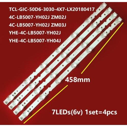 Thomson 50UD6406 50P65US 50S421 50S423 LED Backlight strip 7 lamp For TCL-GIC-50D6-3030-4X7-LX20180417 4C-LB5007-YH02J ZM03J