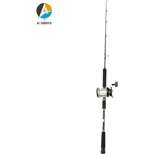 AI-SHOUYU Sea Boat Jigging Fishing Rod 1.68m 2.1m FUJI Reel Seat 100-300g Carbon Fiber Saltwater Spinning Fishing Rod 15-20kg
