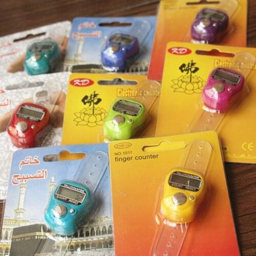 1Pc Mini Stitch Marker And Row Finger Counter LCD Electronic Digital Tally Counter For Sewing Knitting Weave Tool